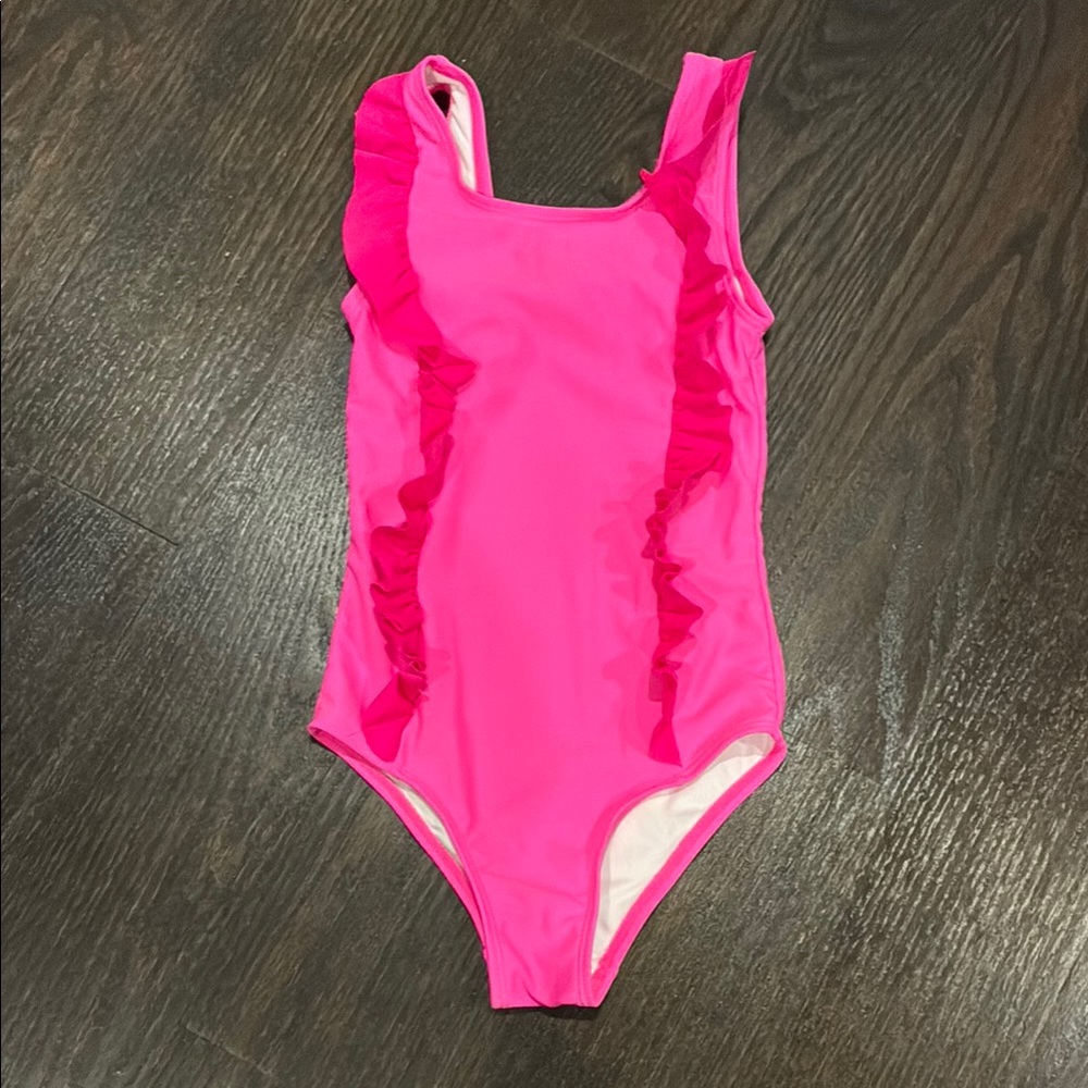 Stella Cove Pink Swimsuit with Ruffles